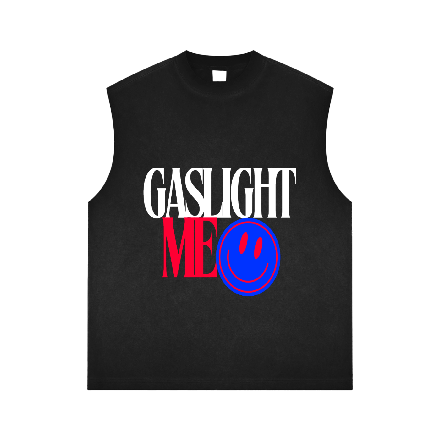 "GASLIGHT ME😊" BOXY MUSCLE TANK (masc sizing)