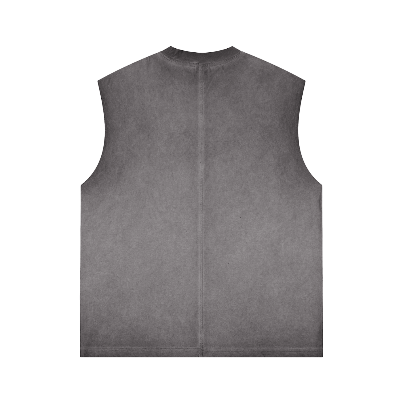 'DELULU' GRAY BOXY MUSCLE TANK (masc sizing)