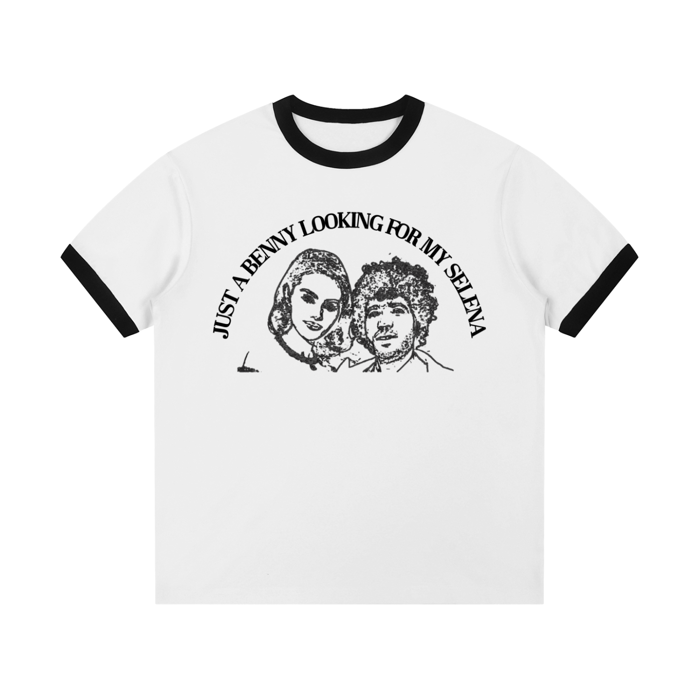 'BENNY LOOKING 4 MY SELENA' CREWNECK TEE (masc sizing)