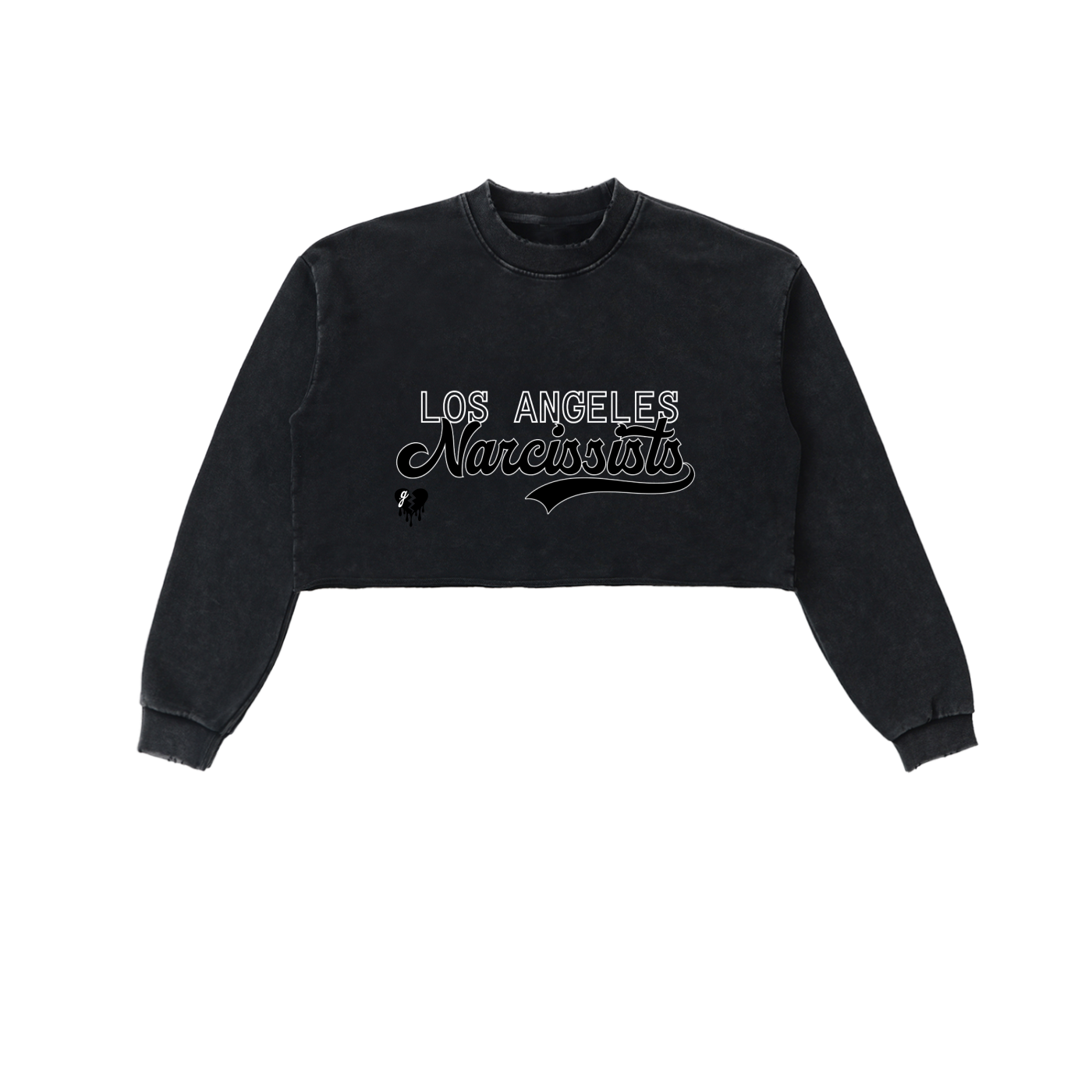 'LOS ANGELES NARCS' CUTOFF CROP SWEATSHIRT (fem sizing)