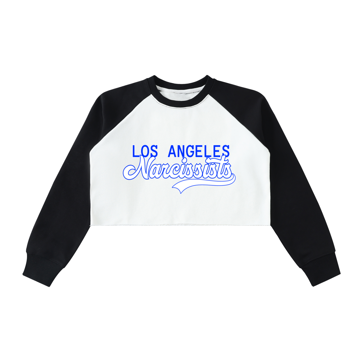 'LA NARCS π' RAGLAN CROP SWEATER (fem sizing)