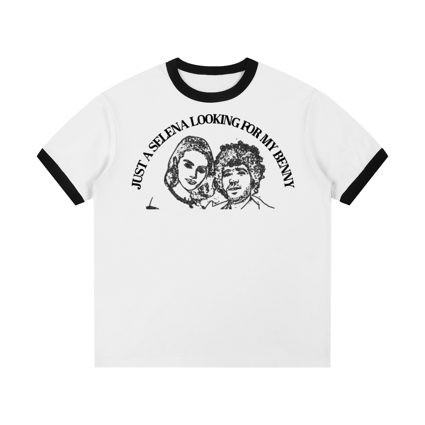 'SELENA LOOKING 4 MY BENNY' CREWNECK TEE (masc sizing)