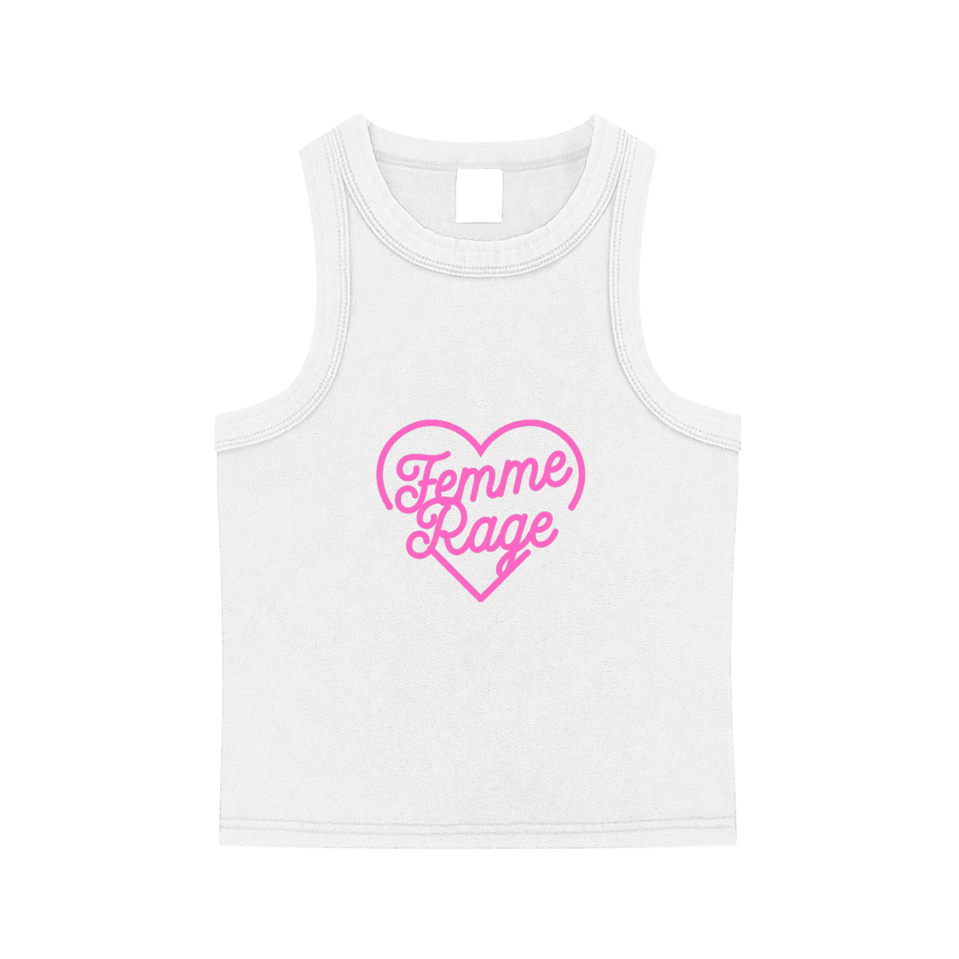 'FEMME RAGE π' CROP TANK (fem sizing)