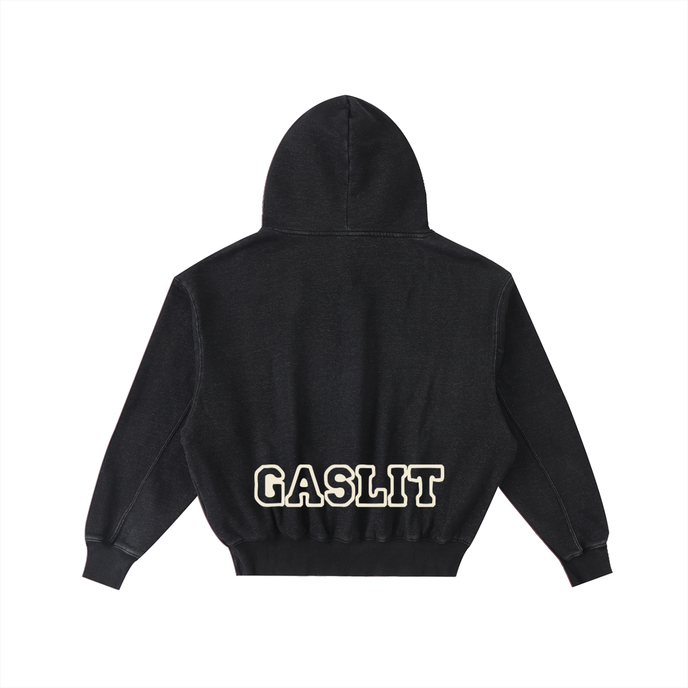'QUEEN OF π' ACID WASH HOODIE (masc sizing)