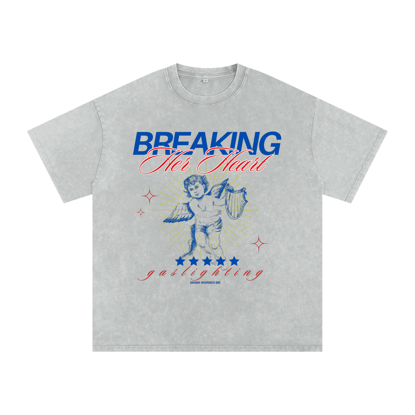 'ANGEL BABY ๐' OVERSIZED ACID WASH TEE (masc sizing)
