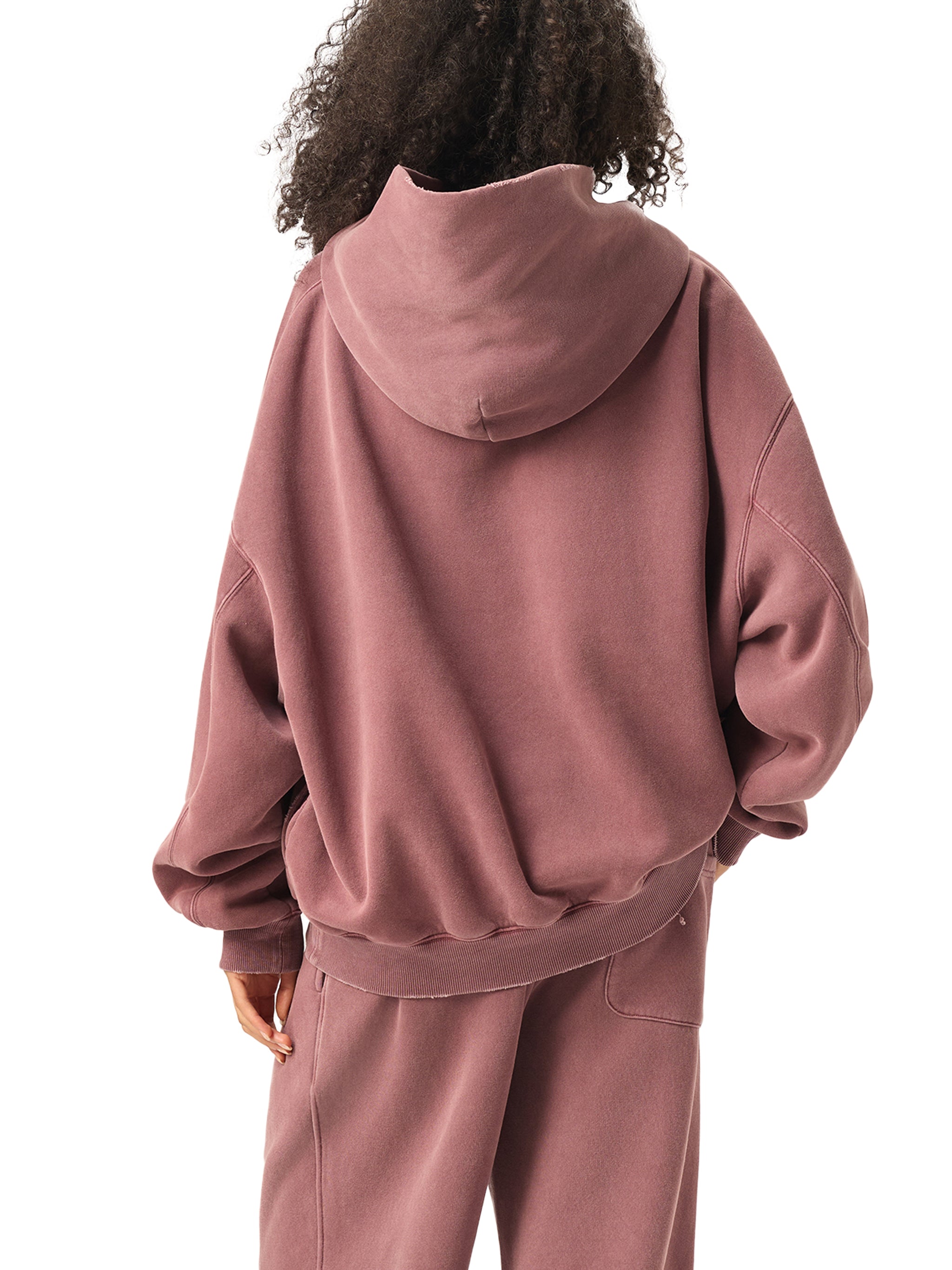 'DELULU π' FRAYED HOODIE (masc sizing)