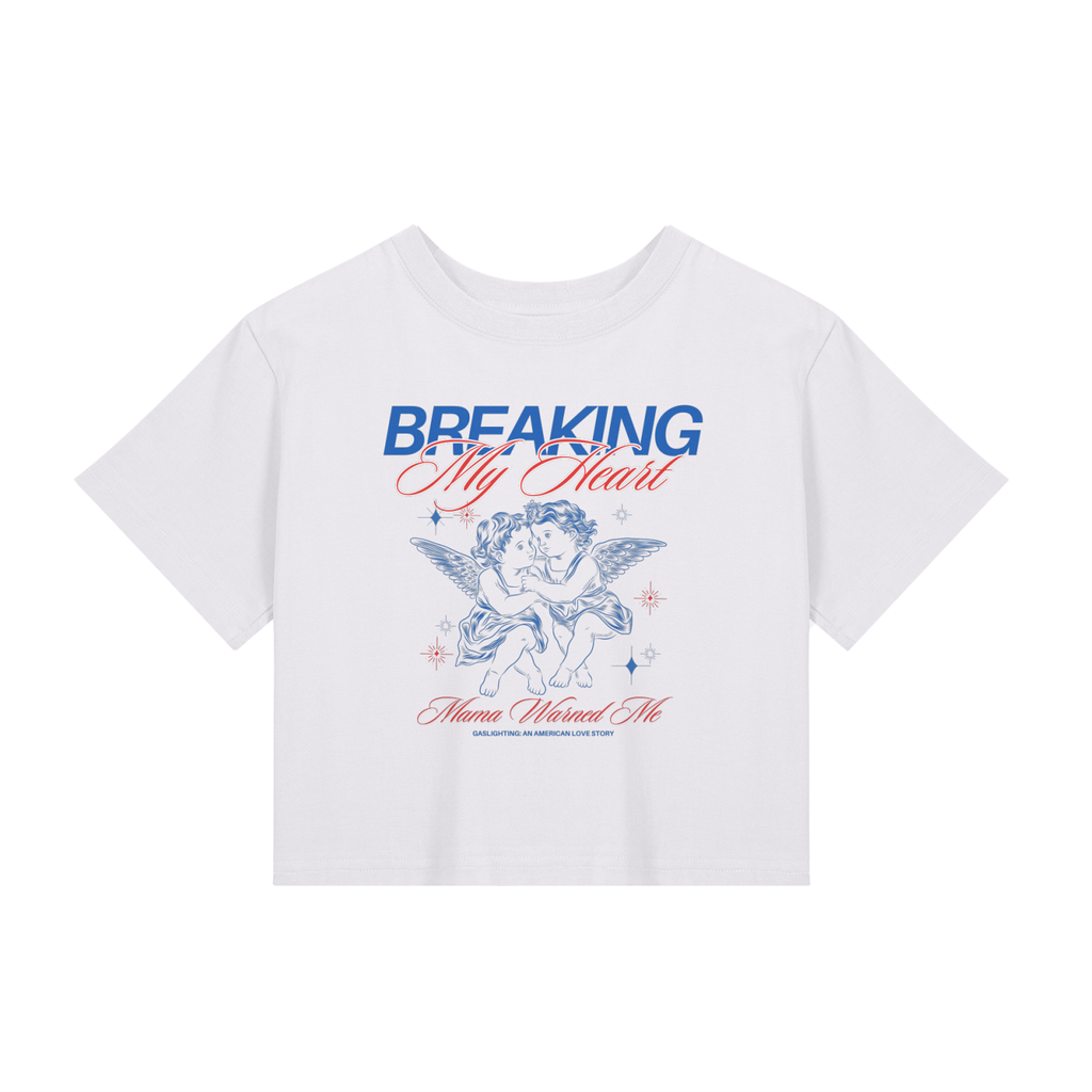 'ANGEL BABY' LOOSE CROP TEE (fem sizing)