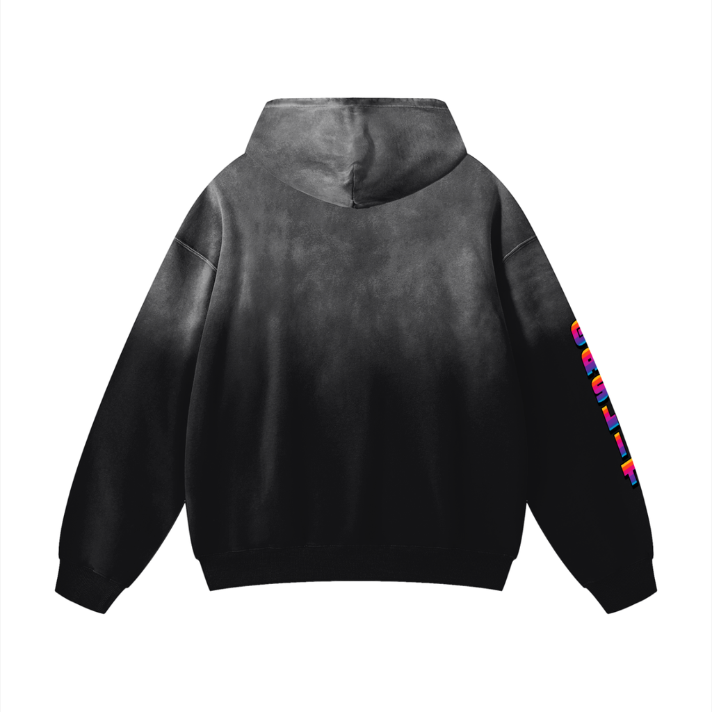 ⚰️'LOSE MY NUMBER'⚰️  OVERSIZED FADED HOODIE (masc sizing)