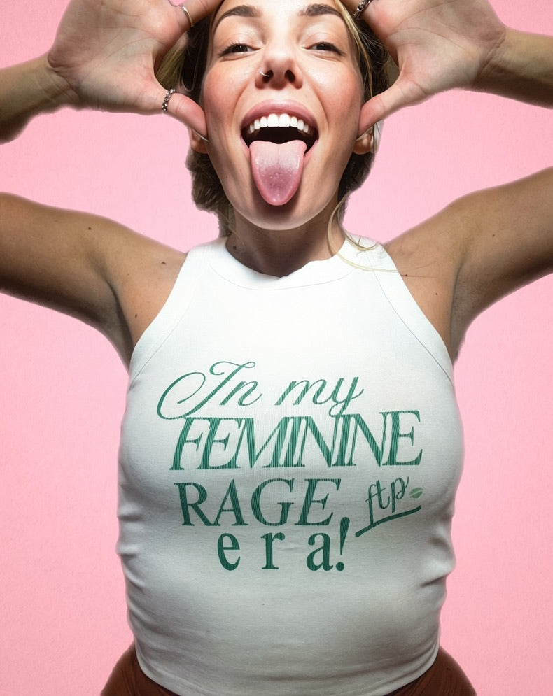 💅🏻 'FEMININE RAGE ERA' CROP TANK (fem sizing)