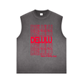 'DELULU' GRAY BOXY MUSCLE TANK (masc sizing)