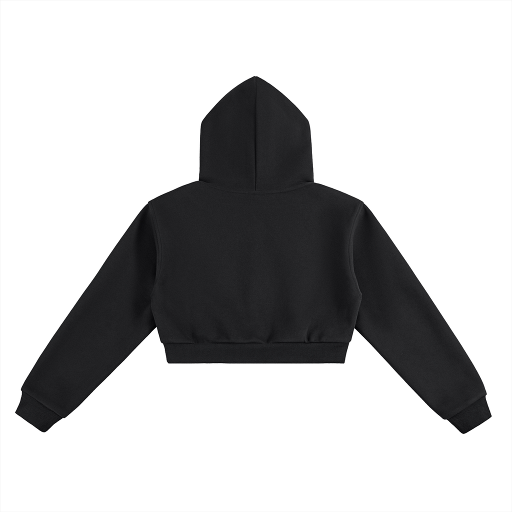 'GOD IS A WOMAN 🥀' CROPPED HOODIE (fem sizing)