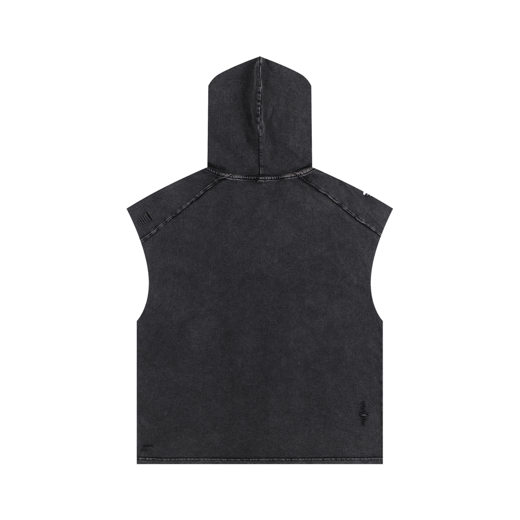 🧪'FORGET IT ALL'🧪 CUTOFF HOODED TANK (masc sizing)
