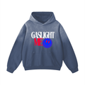 'GASLIGHT ME😊' OVERSIZED BLUE FADED HOODIE (masc sizing)