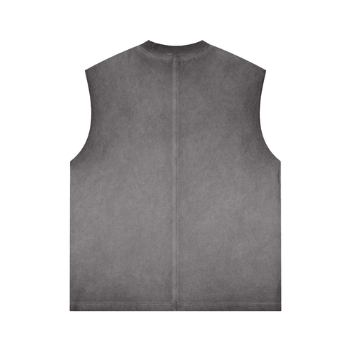 'DELULU' GRAY BOXY MUSCLE TANK (masc sizing)