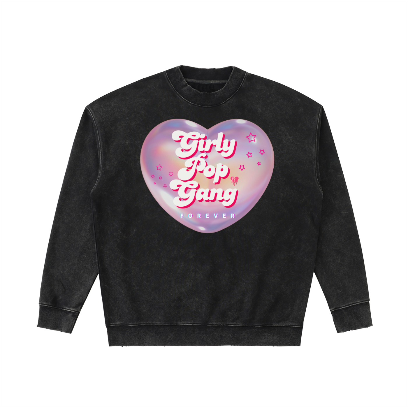 💅🏻 'GIRLY POP GANG' OVERSIZED ACID WASH SWEATER (fem sizing)
