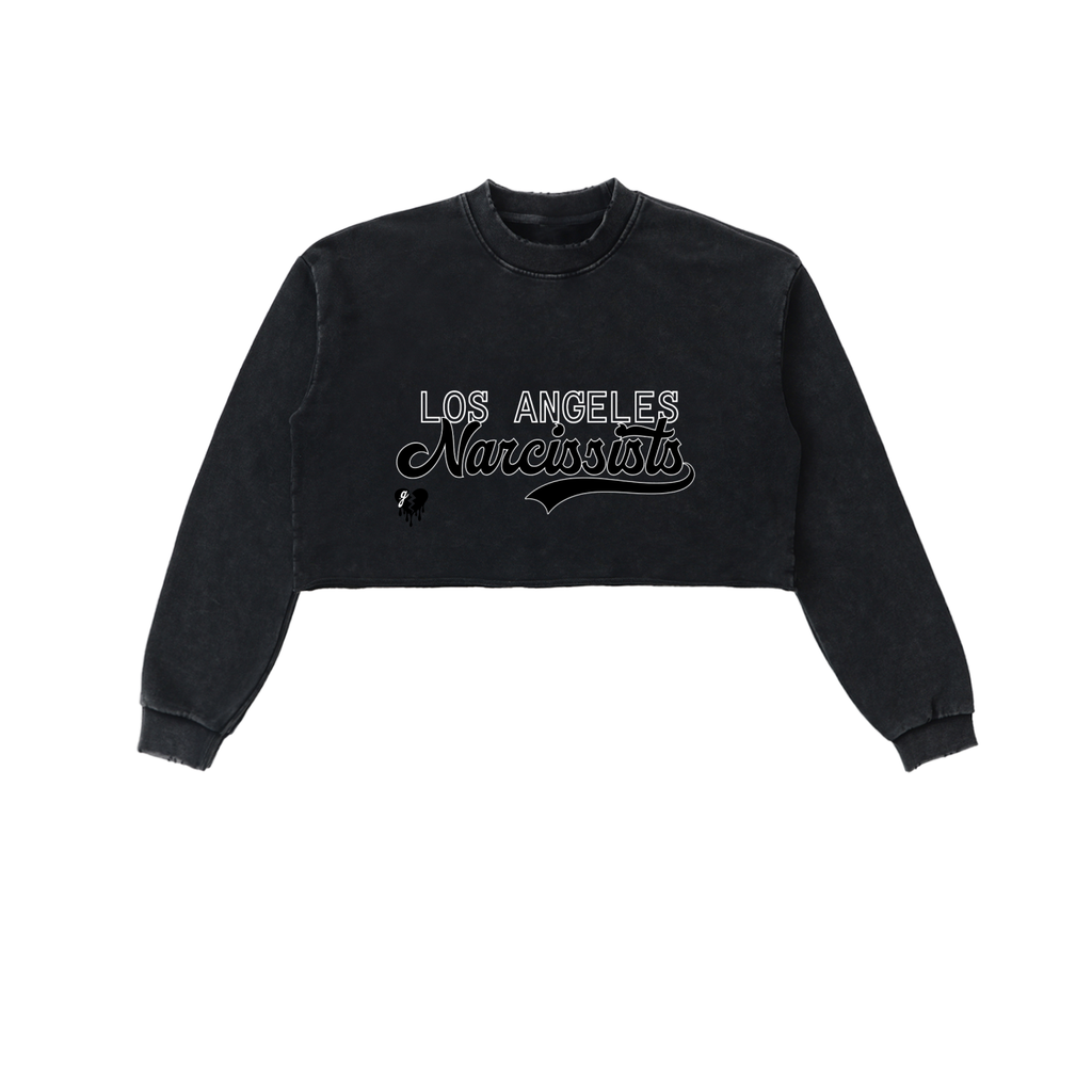'LOS ANGELES NARCS' CUTOFF CROP SWEATSHIRT (fem sizing)