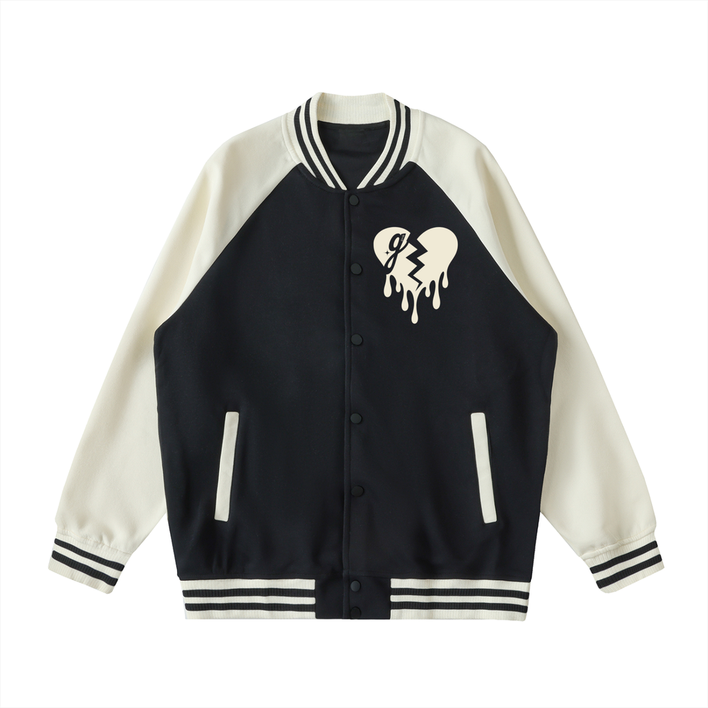 'GASLIT 💔' UNISEX VARSITY JACKET (masc sizing)