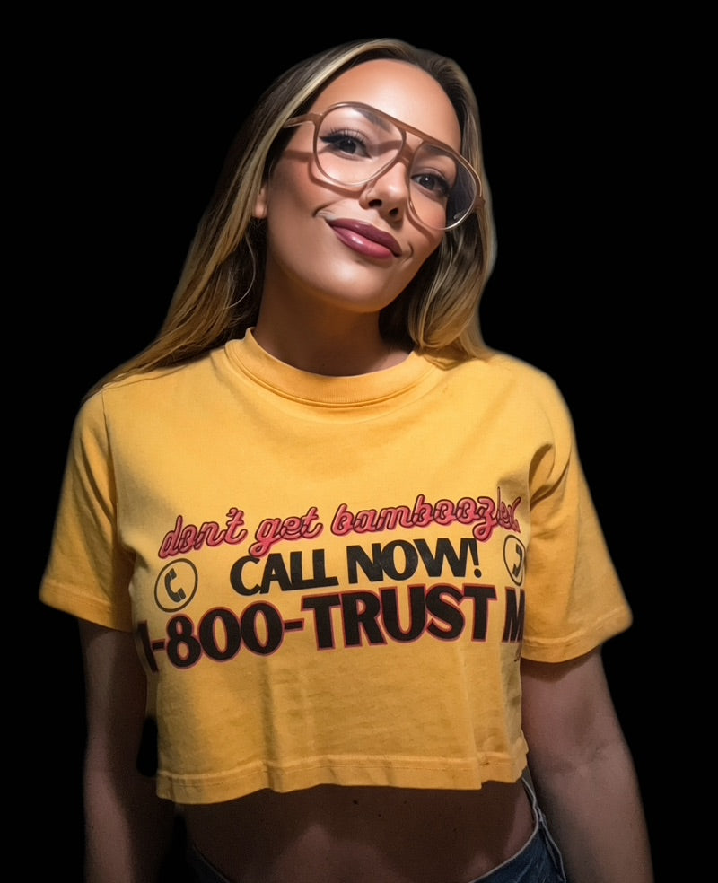 BAMBOOZLED CROP TEE (fem sizing)