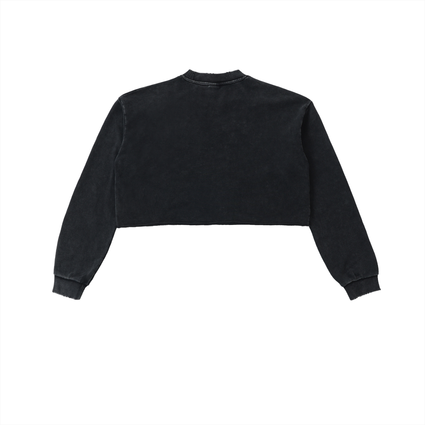 'MAIN CHAR ENERGY!' CUTOFF CROP SWEATSHIRT
