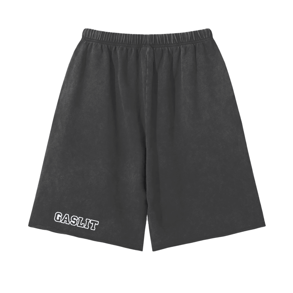'GOD IS A 🥀' ACID WASH JERSEY SHORTS (masc sizing)