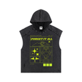 🧪'FORGET IT ALL'🧪 CUTOFF HOODED TANK (masc sizing)