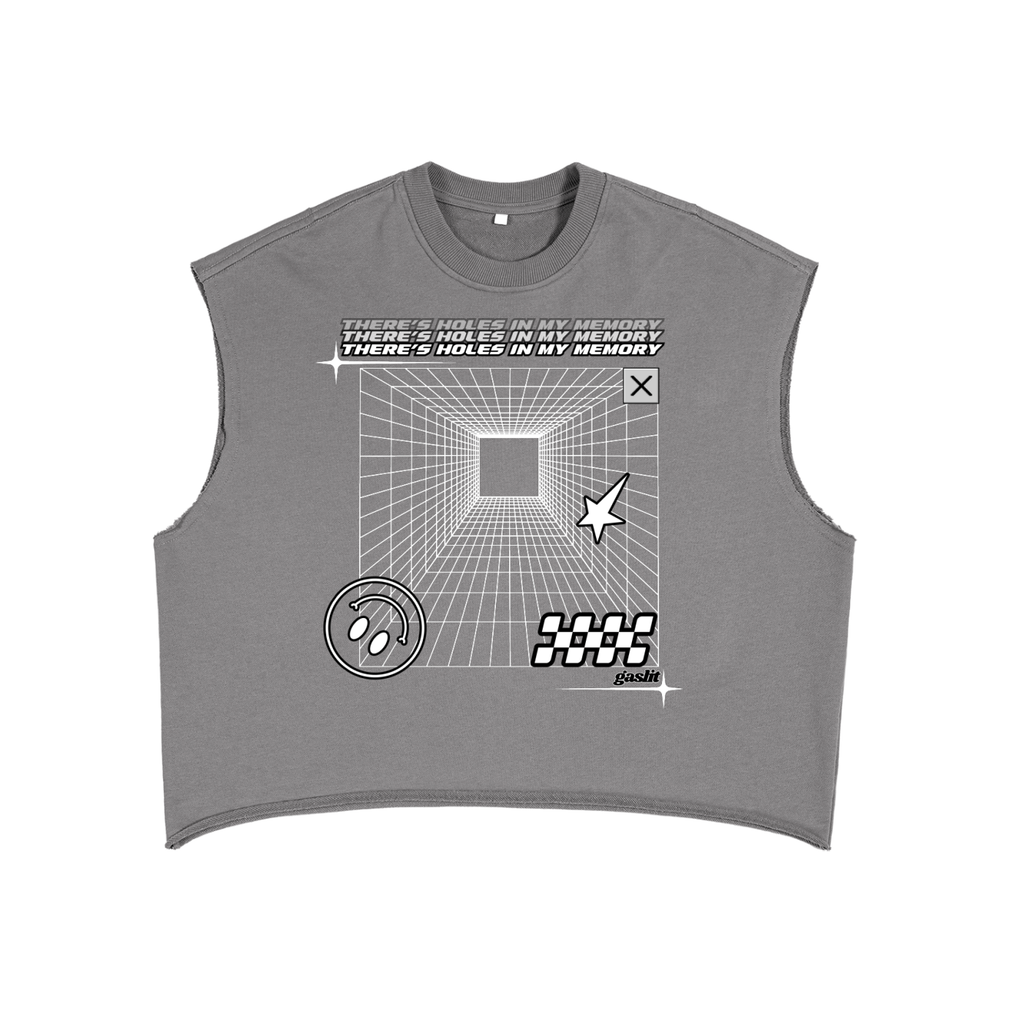 'HOLE-Y MEMORY' BOXY TANK TOP (masc sizing)