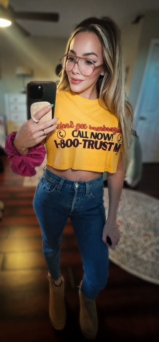 BAMBOOZLED CROP TEE (fem sizing)