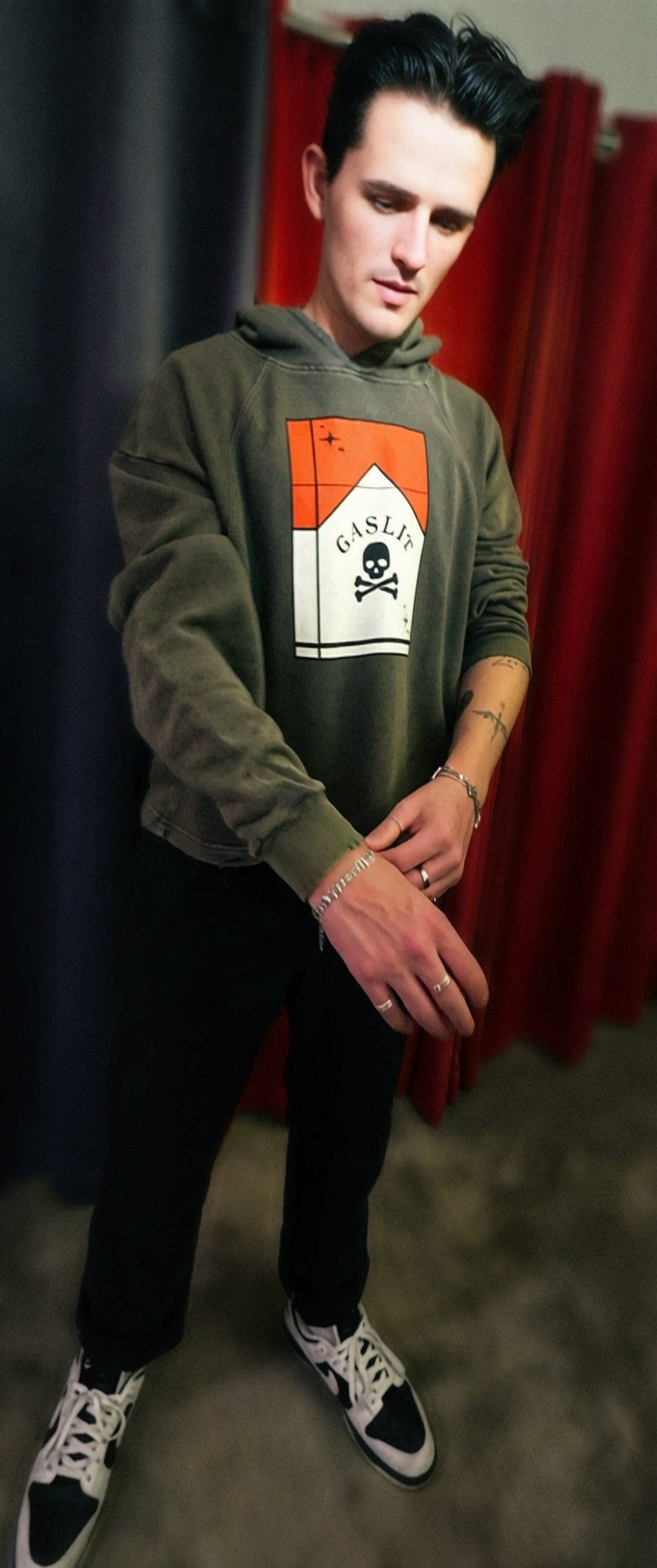 🧨'SMOKES KILL'🧨 VINTAGE BOXY HOODIE (masc sizing)