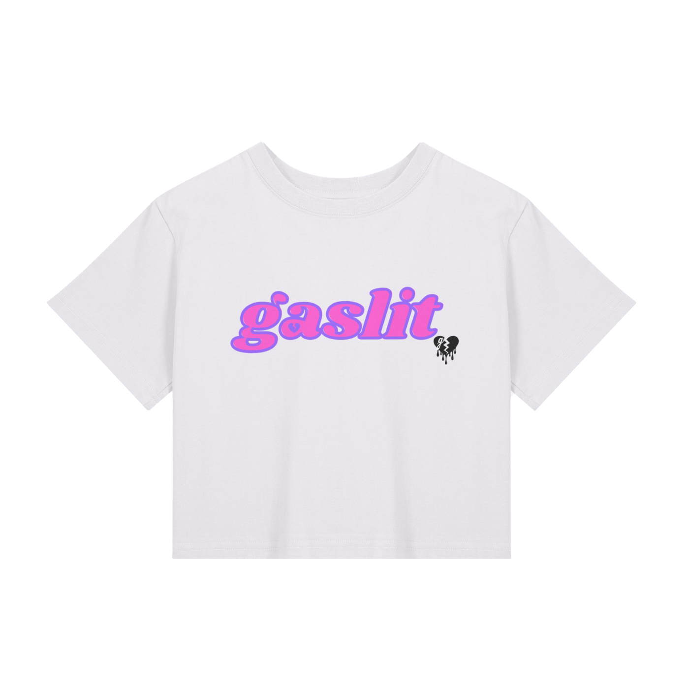 'GASLIT' LOOSE CROP TEE (fem sizing)