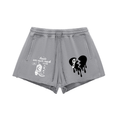 '👢ON OUR NECK CLUB' ACID WASH CUTOFF SWEAT SHORTS (fem sizing)