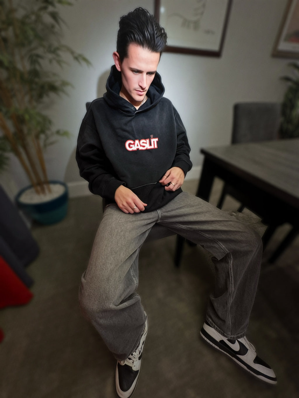 'GASLIT' FADED OVERSIZED HOODIE (masc sizing)