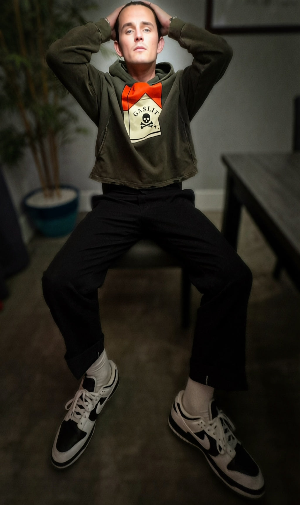 🧨'SMOKES KILL'🧨 VINTAGE BOXY HOODIE (masc sizing)
