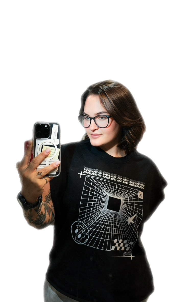 'HOLE-Y MEMORY' OVERSIZED BOXY TEE (masc sizing)