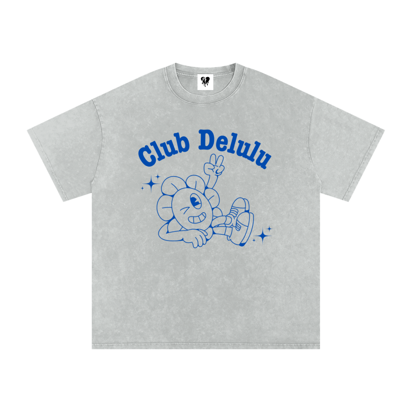 ✌️'CLUB DELULU'✌️ OVERSIZED FADED TEE (masc sizing)