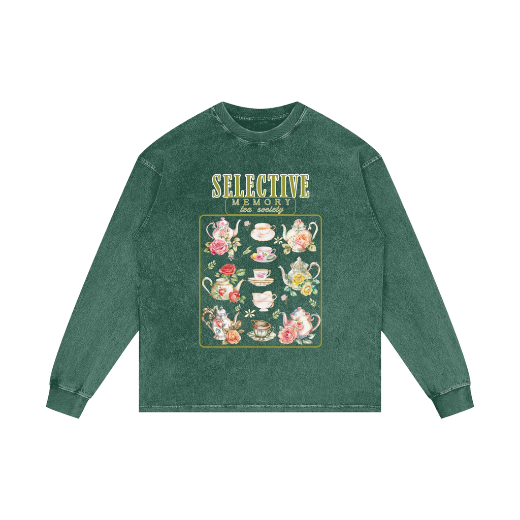 'SELECTIVE MEMORY' TEA SOCIETY OVERSIZED TEE (masc sizing)