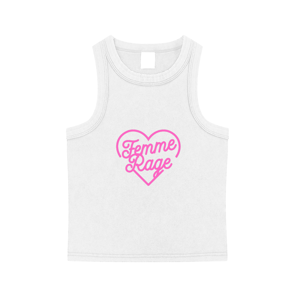 'FEMME RAGE 💗' CROP TANK (fem sizing)