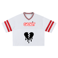 'GASLIT 💔' FOOTBALL JERSEY MESH TEE (masc sizing)