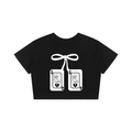 'QUEEN OF 💔' LOOSE CROP TEE (fem sizing)