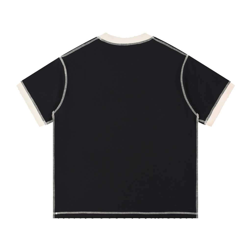 🧨'SMOKES KILL' CONTRAST STITCH COTTON TEE (masc sizing)
