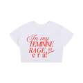 'FEMME RAGE ERA 💋' LOOSE CROP TEE (fem sizing)