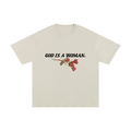 'GOD IS A WOMAN 🥀' UNISEX TEE (masc sizing)