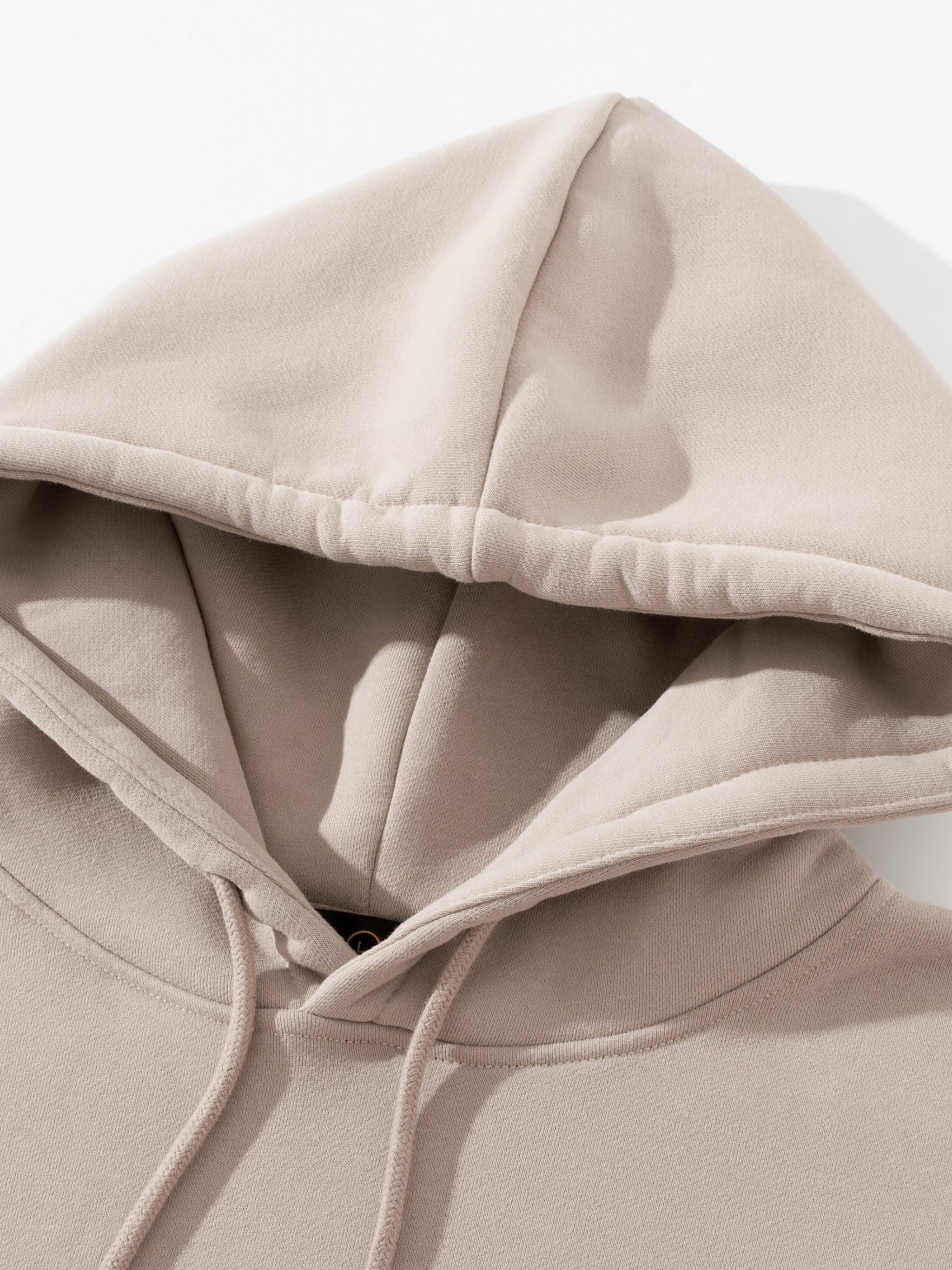 'DELULU' WHITE FLEECE HOODIE (masc sizing)