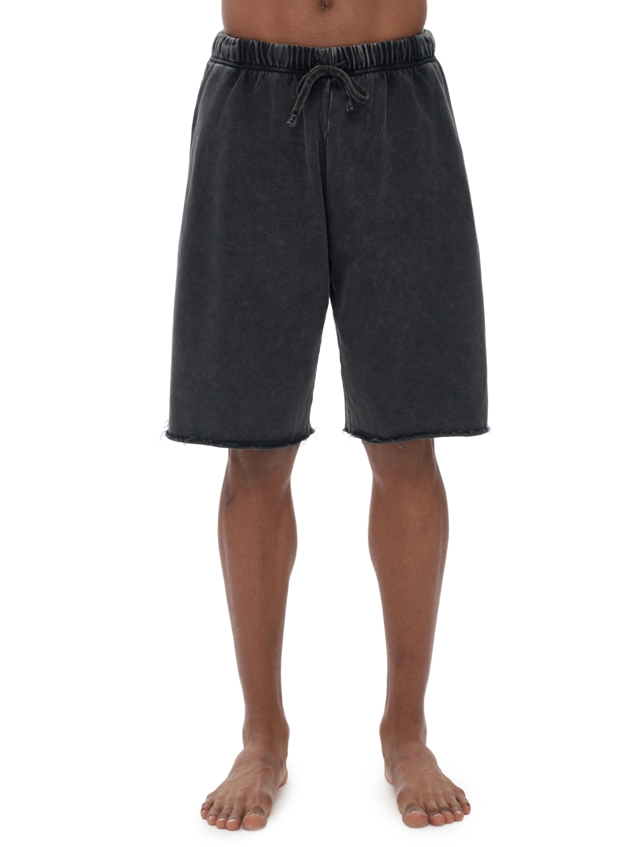 'GOD IS A 🥀' ACID WASH JERSEY SHORTS