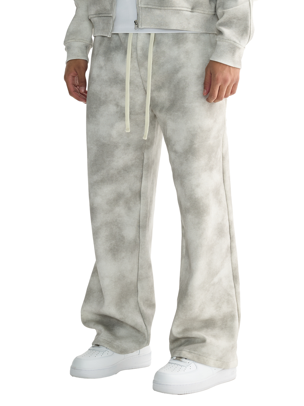 🖤 'G HEART' DIRTY WASHED FLEECE SWEATPANTS
