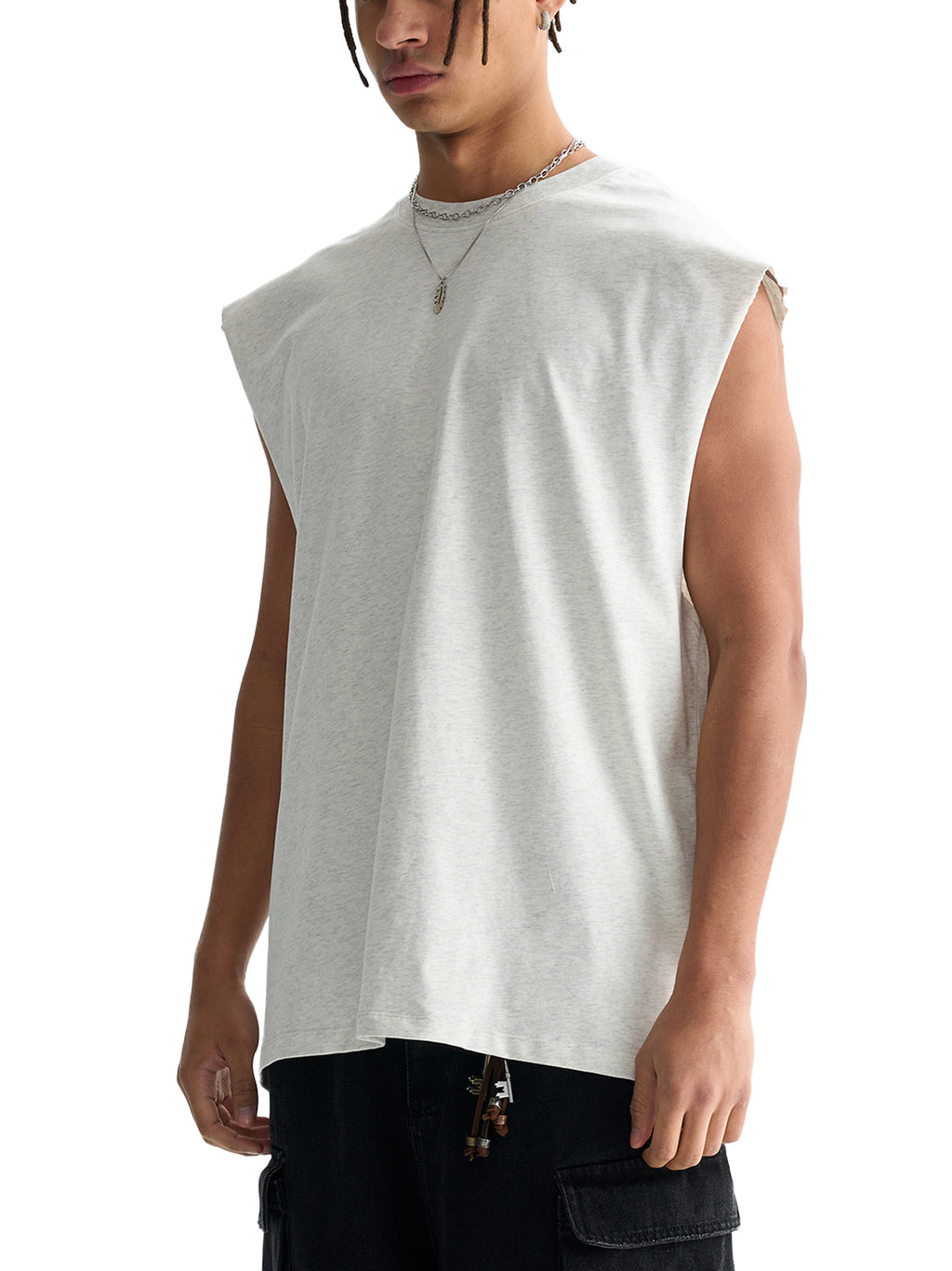 🐱 'KITTY KITTY' RAW EDGE MUSCLE TANK 🐱 (masc sizing)