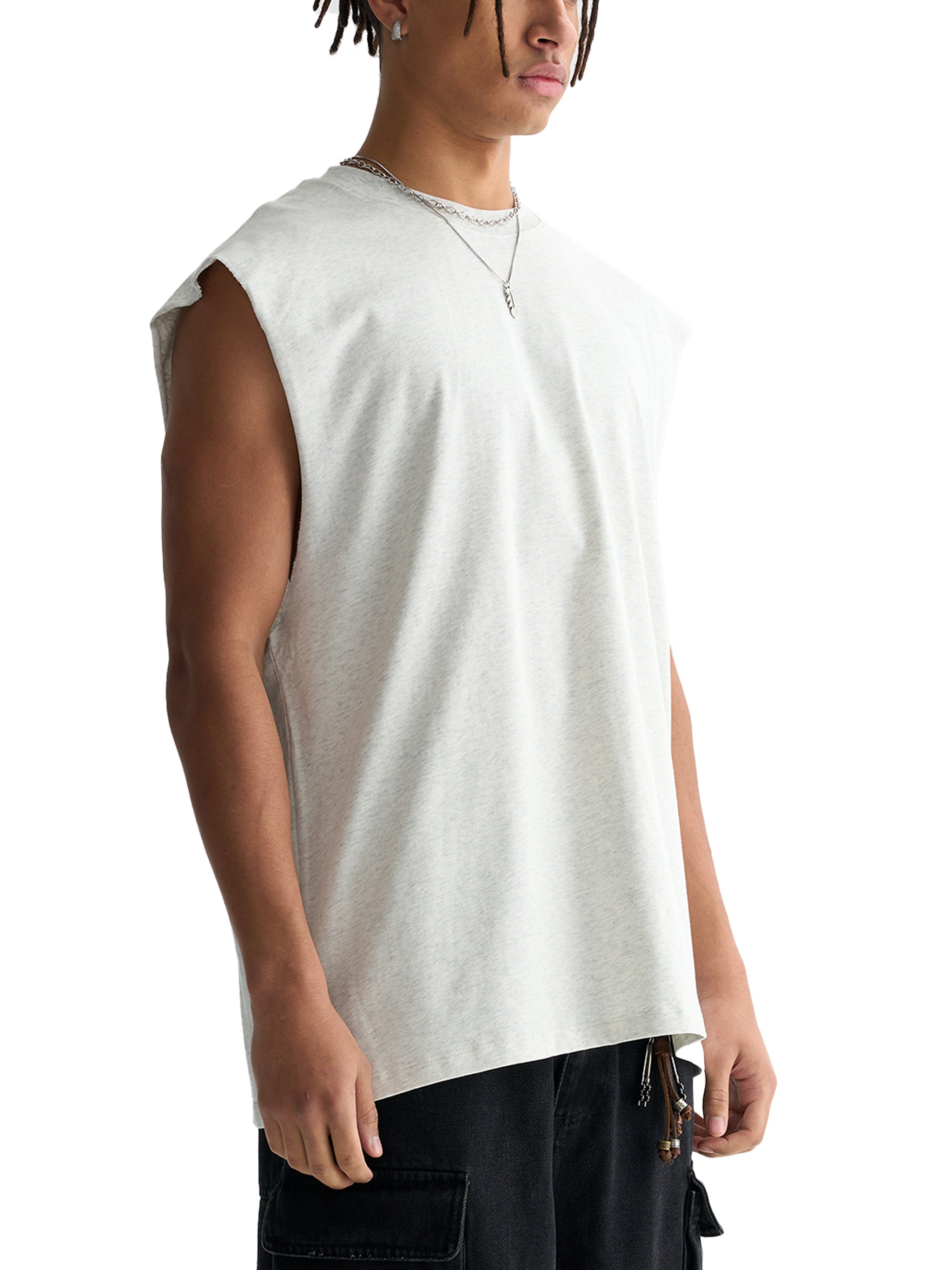 🐱 'KITTY KITTY' RAW EDGE MUSCLE TANK 🐱 (masc sizing)