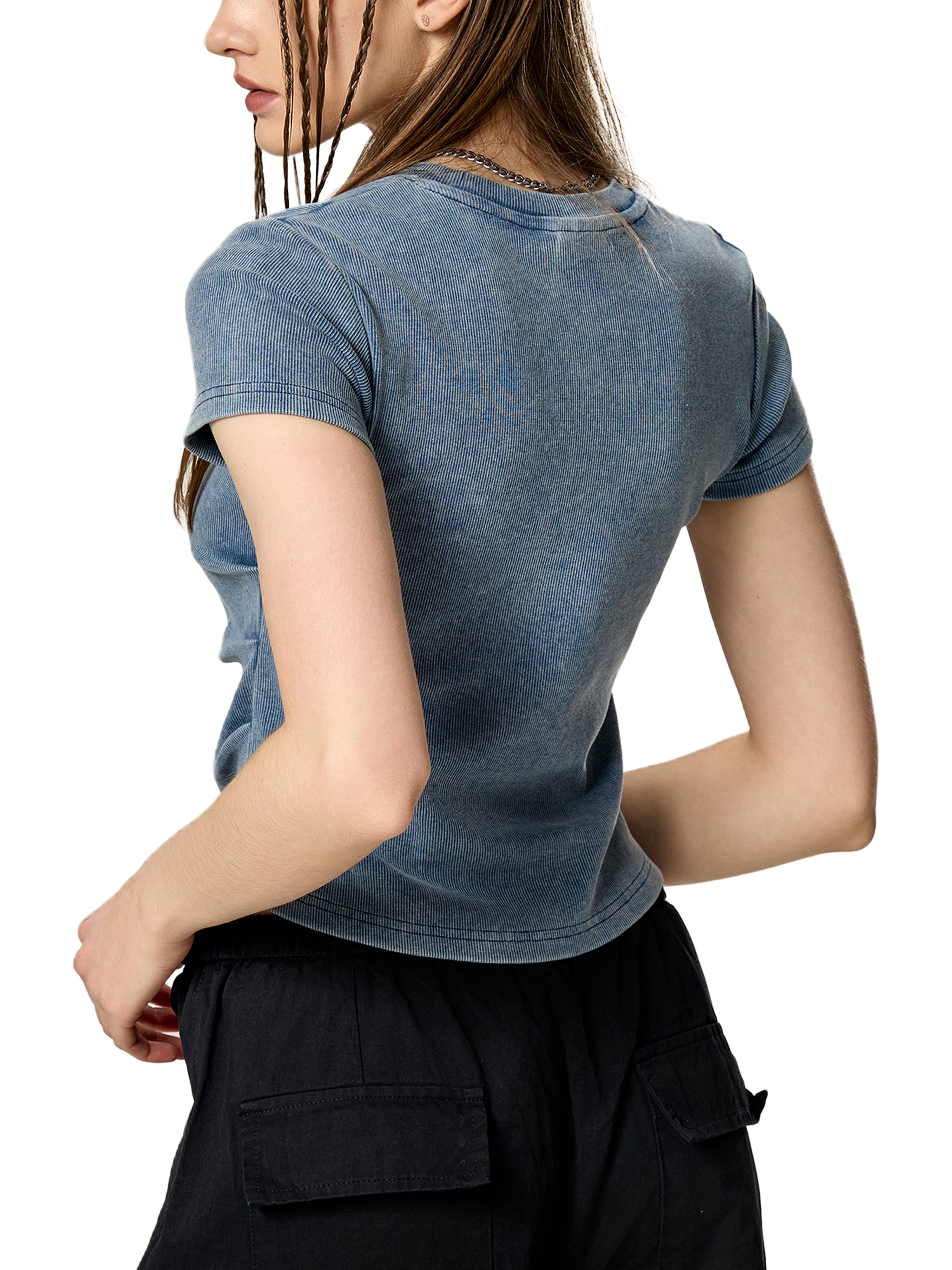 'GASLIT ✨' RUCHED BABY TEE