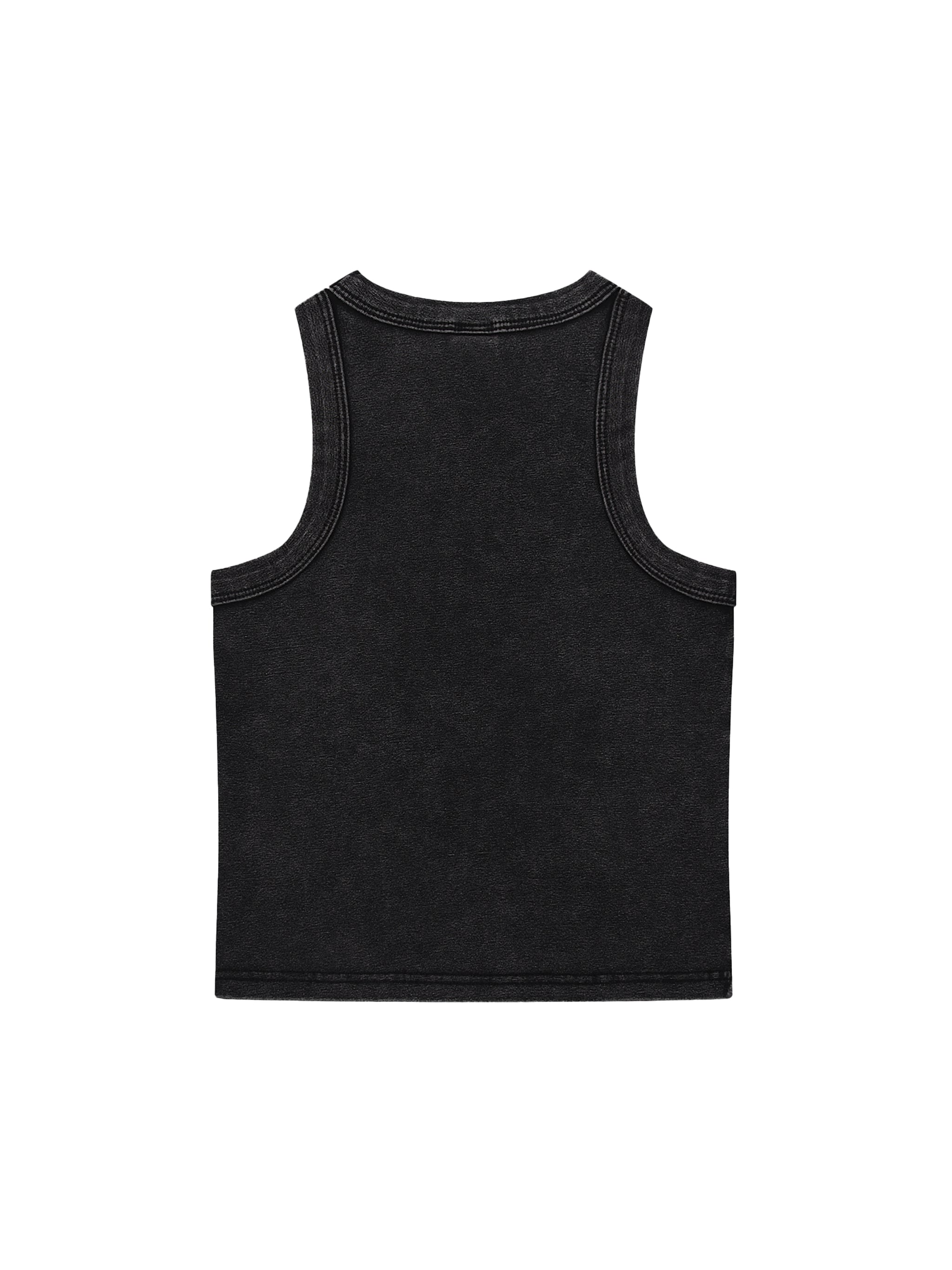 '👢 ON OUR NECK CLUB' ACID WASH CROP TANK