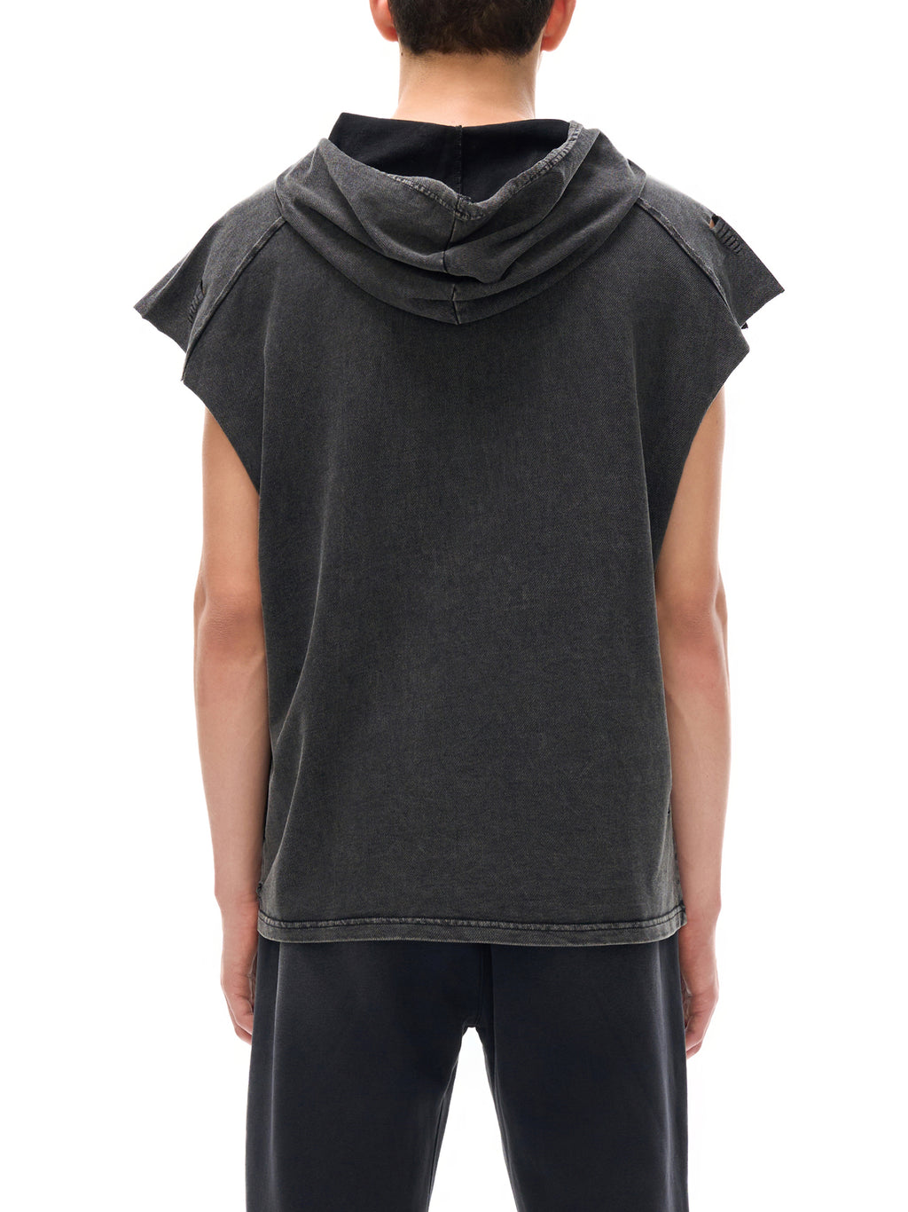 🧪'FORGET IT ALL'🧪 CUTOFF HOODED TANK (masc sizing)