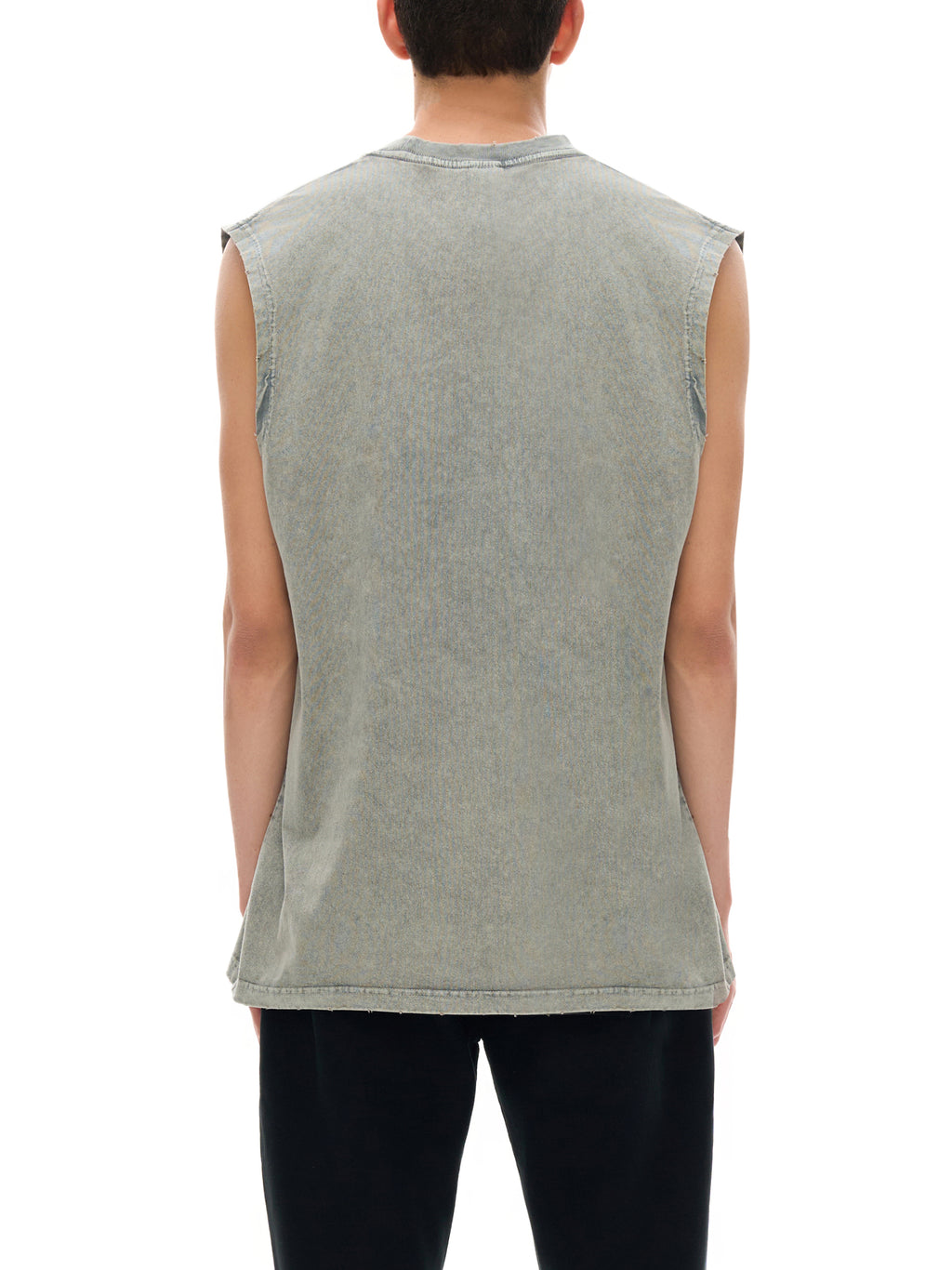'FEMINISTS ARE HOT' ACID WASH CUTOFF TANK (masc sizing)